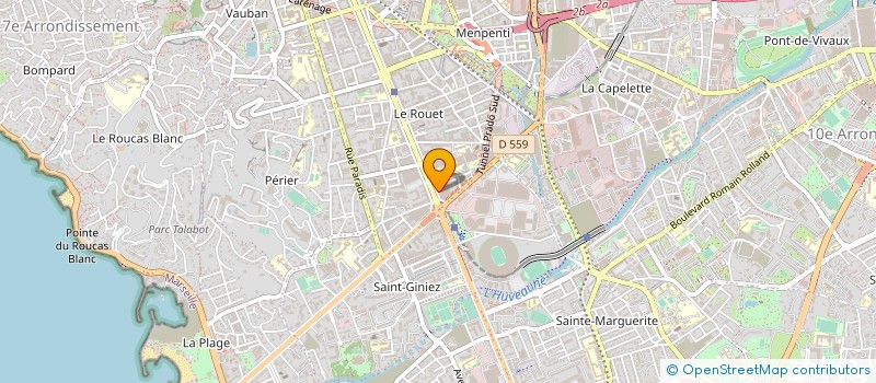 localisation de l'entreprise G.K.S DIFFUSION à MARSEILLE