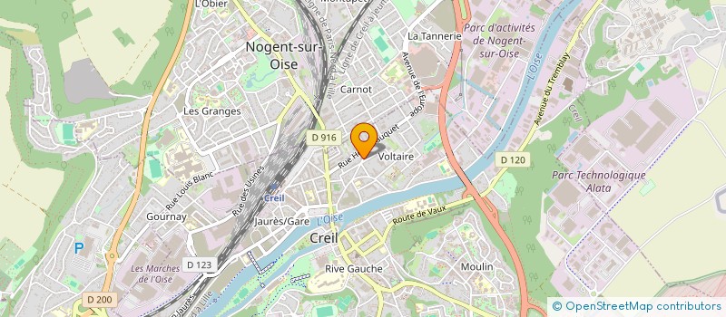 localisation de l'entreprise G KEVIN à CREIL