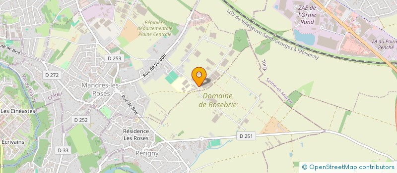 localisation de l'entreprise G.L. 2013  MANDRES-LES-ROSES