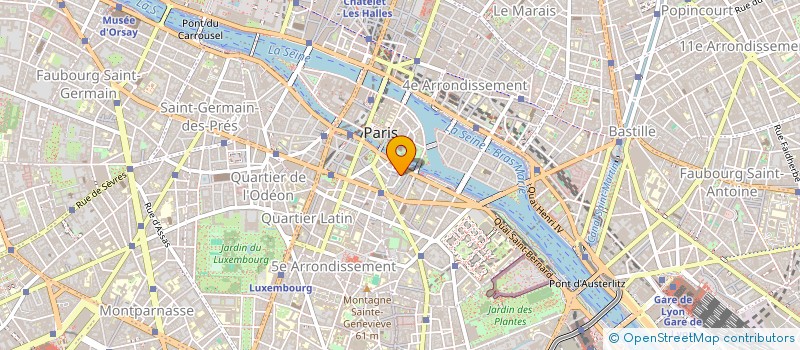 localisation de l'entreprise G.L.  PARIS