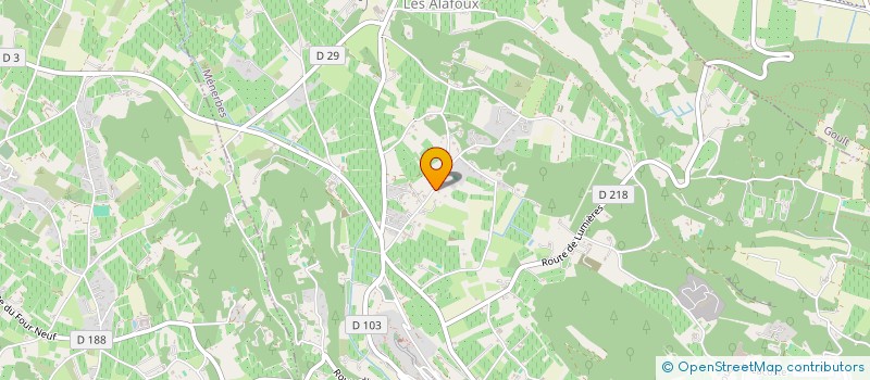 localisation de l'entreprise G&L  MENERBES