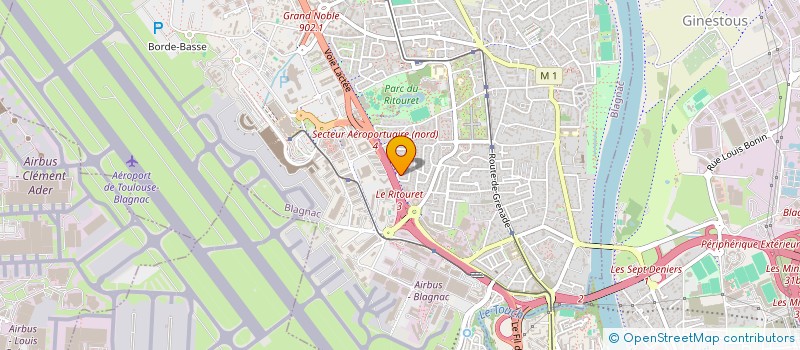 localisation de l'entreprise G.L  BLAGNAC