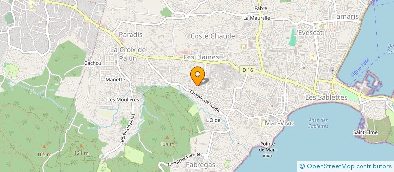 localisation de l'entreprise G.L.A. à LA SEYNE-SUR-MER