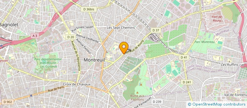 localisation de l'entreprise G L A à MONTREUIL
