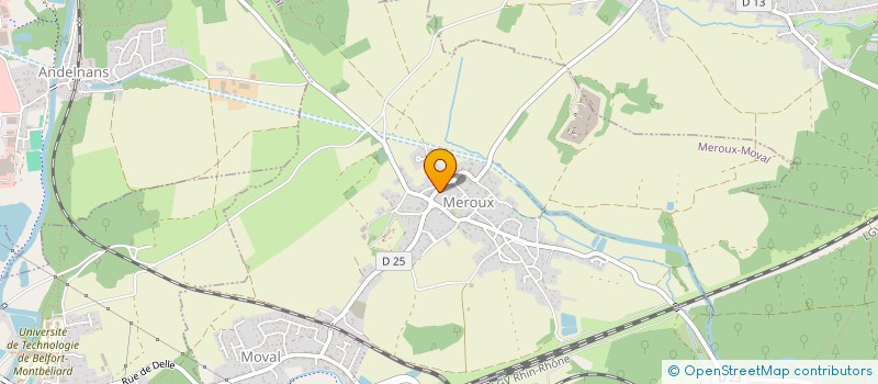 localisation de l'entreprise G-L-A 90  MEROUX-MOVAL