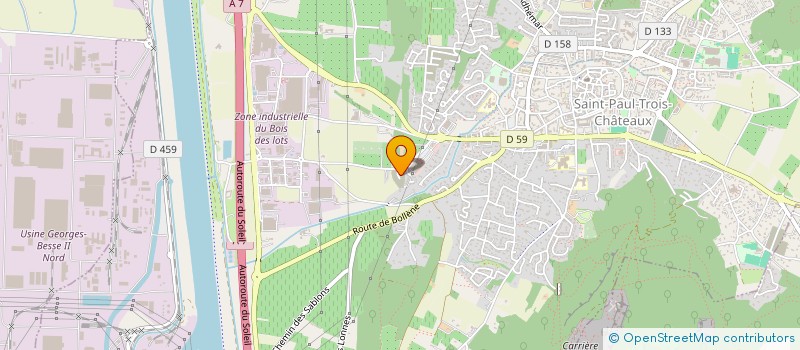 localisation de l'entreprise G.L.A LA COMPAGNIE  SAINT-PAUL-TROIS-CHATEAUX