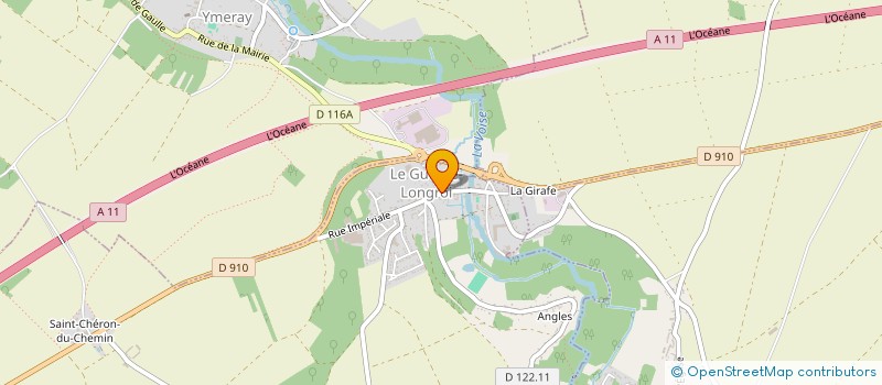 localisation de l'entreprise G.L.A.S. à LE GUE-DE-LONGROI
