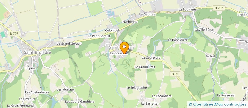 localisation de l'entreprise G.L.C.  SAINT-MARCAN