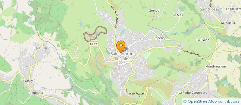 localisation de l'entreprise G.L.D. à SAINT-MARTIN-LA-PLAINE