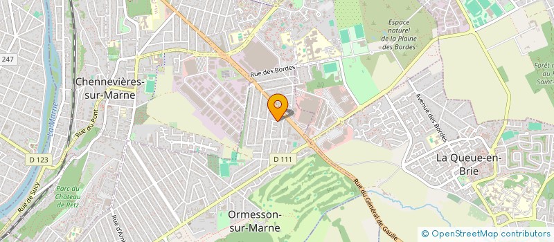 localisation de l'entreprise G L E  CHENNEVIERES-SUR-MARNE