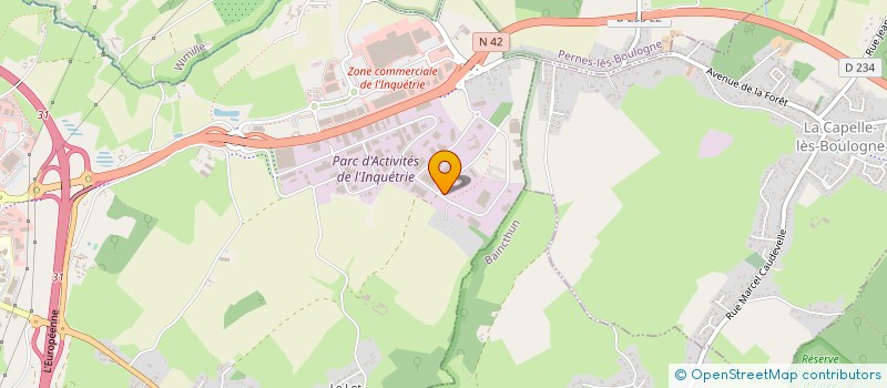 localisation de l'entreprise G.L.ETANCHEITE à SAINT-MARTIN-BOULOGNE