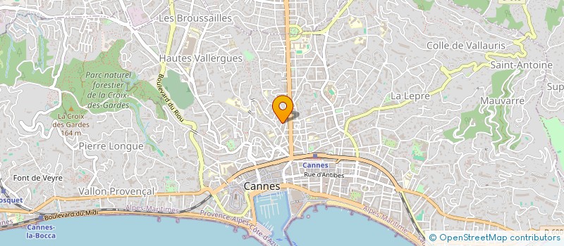 localisation de l'entreprise G L F à CANNES