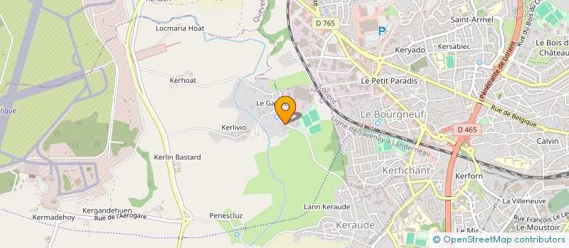 localisation de l'entreprise G.L.F à PLOEMEUR