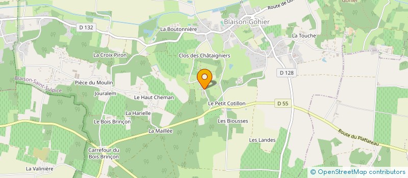localisation de l'entreprise G.L.F à BLAISON-SAINT-SULPICE