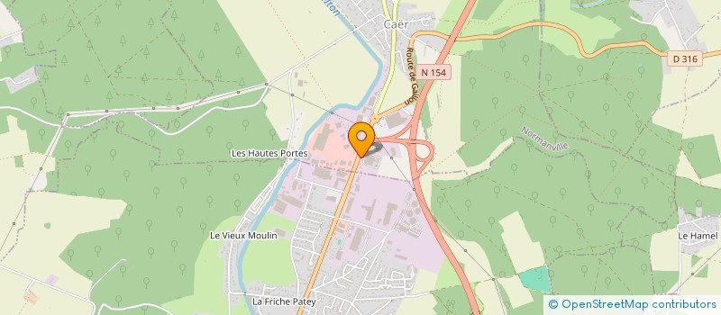 localisation de l'entreprise G.L.HABITAT  NORMANVILLE