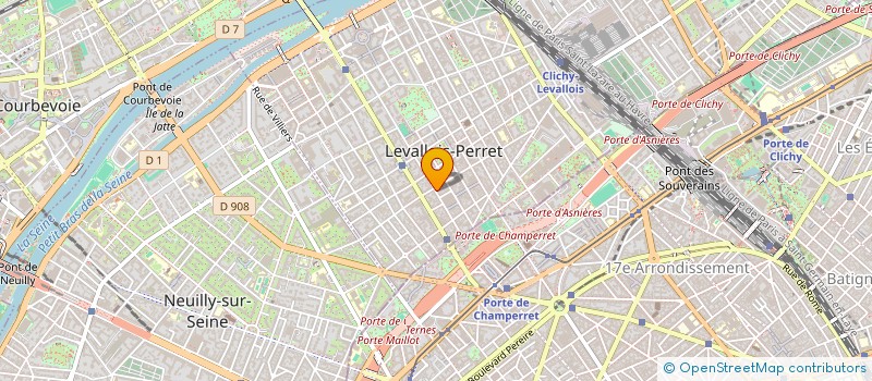 localisation de l'entreprise G&L HOLDING  LEVALLOIS-PERRET