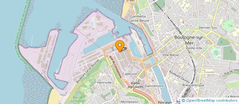 localisation de l'entreprise G L I  WIMEREUX