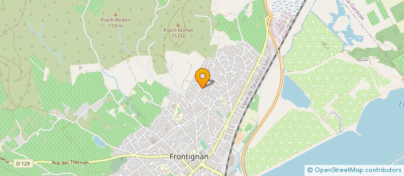 localisation de l'entreprise G.L IMMOBILIER à FRONTIGNAN