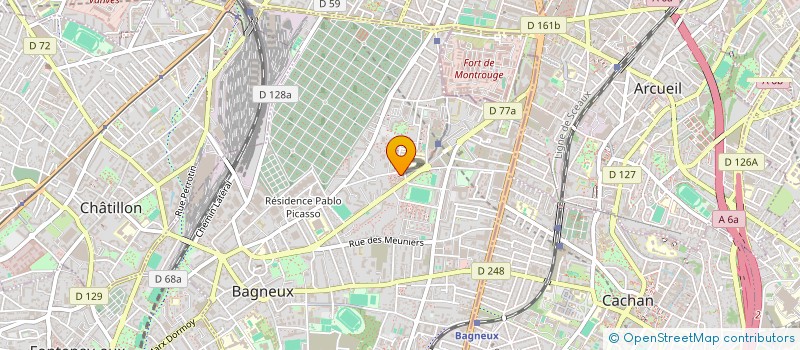 localisation de l'entreprise G.L.K à BAGNEUX