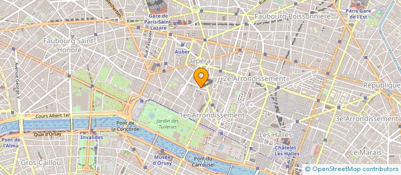 localisation de l'entreprise G.L.M. à PARIS