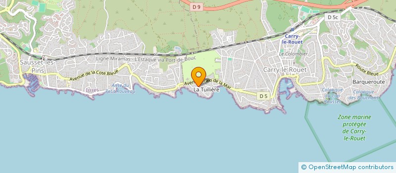 localisation de l'entreprise G.L.M. & CO  CARRY-LE-ROUET