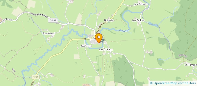 localisation de l'entreprise G.L.O.P à VIRY