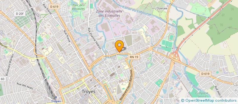 localisation de l'entreprise G L OUTILLAGE à TROYES
