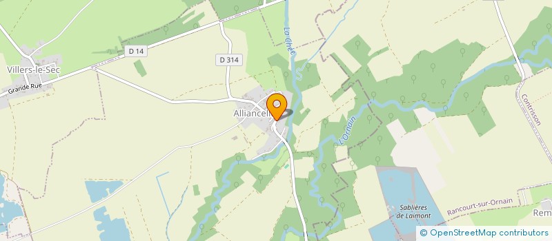 localisation de l'entreprise G.L.P  VILLERS-LE-SEC