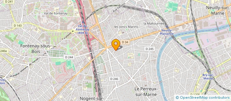 localisation de l'entreprise G.L.S. SERVICES SARL à LE PERREUX-SUR-MARNE