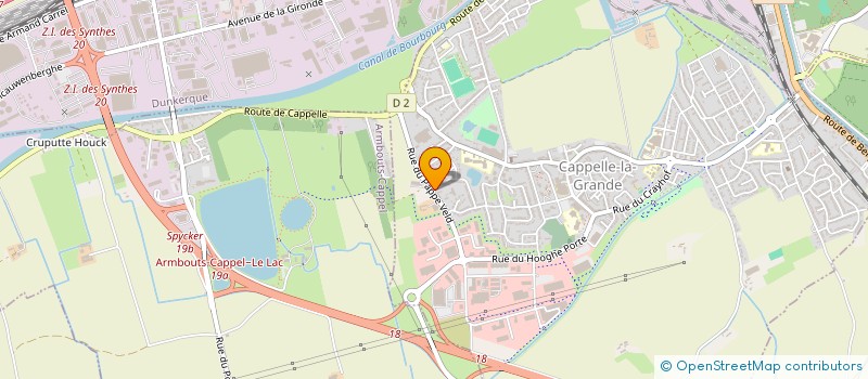 localisation de l'entreprise G.L.V  CAPPELLE-LA-GRANDE