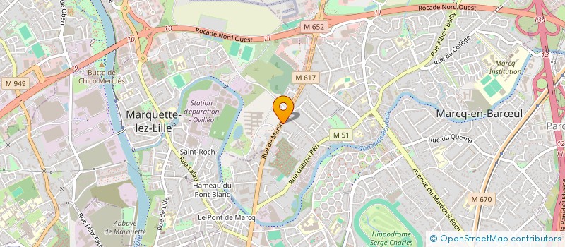 localisation de l'entreprise G LA DALLE LILLE 2 à MARCQ-EN-BARŒUL