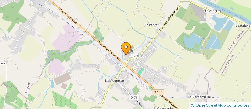 localisation de l'entreprise G LA FONTAINE  NOHIC