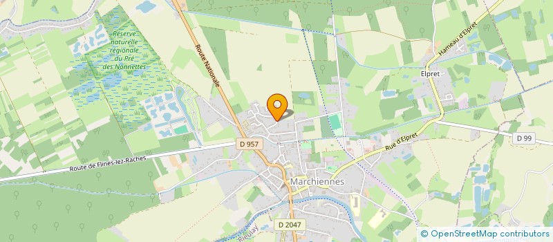 localisation de l'entreprise G.LA POSE à MARCHIENNES