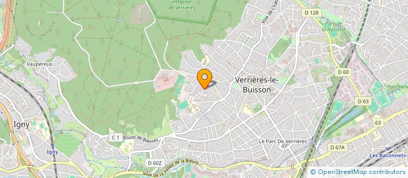 localisation de l'entreprise G-LAB à VERRIERES-LE-BUISSON