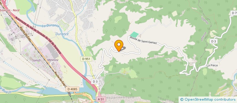 localisation de l'entreprise G. LAGOUGE  SISTERON