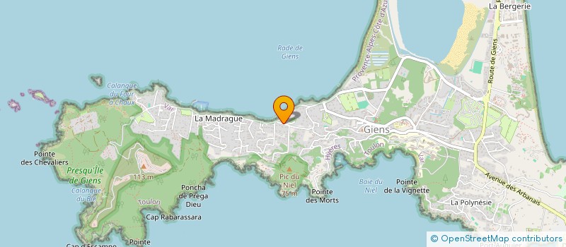 localisation de l'entreprise G-LAND à HYERES