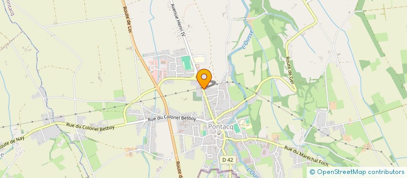 localisation de l'entreprise G. LAVAGE  PONTACQ