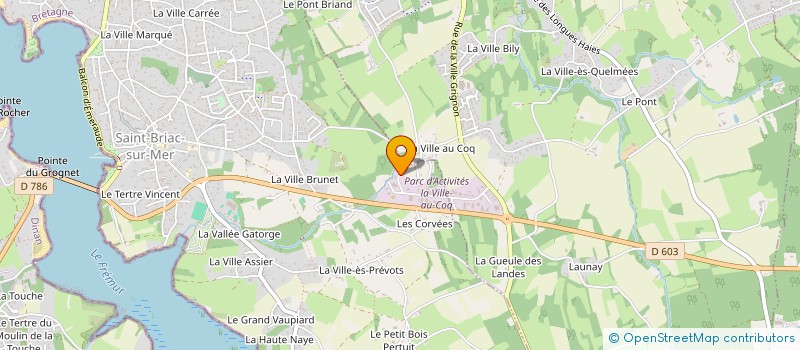 localisation de l'entreprise G. LEBRETON à SAINT-BRIAC-SUR-MER