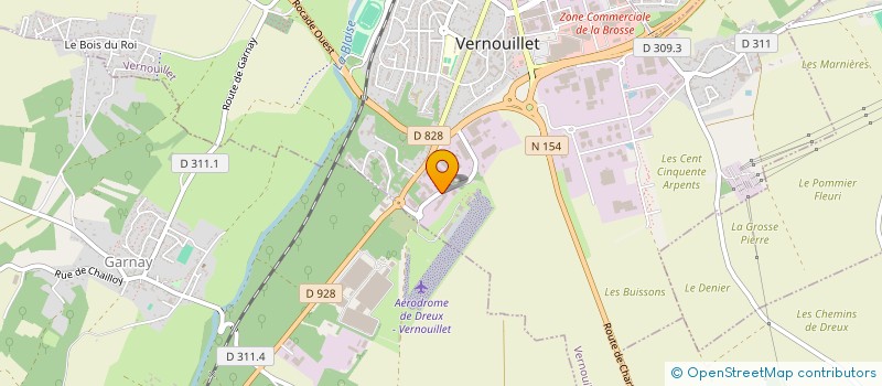 localisation de l'entreprise G.LEFEVRE à VERNOUILLET