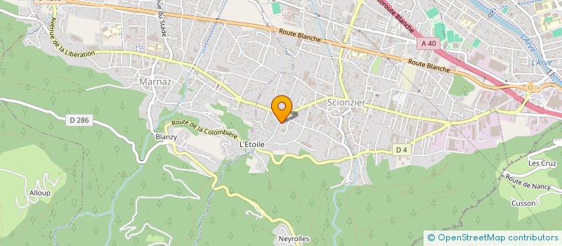 localisation de l'entreprise G - LIVRAISON  SCIONZIER