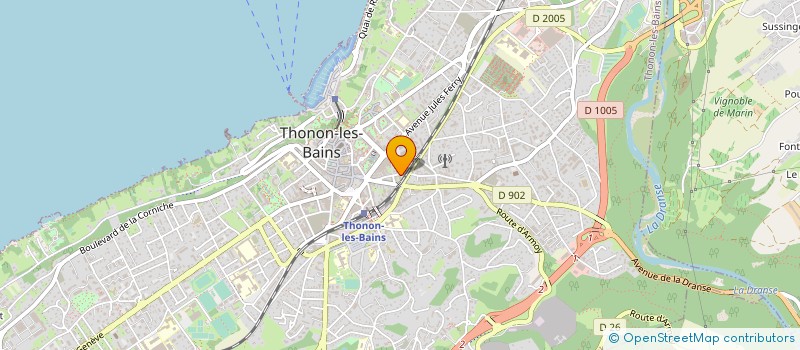 localisation de l'entreprise G.LUBRIFIANTS à THONON-LES-BAINS