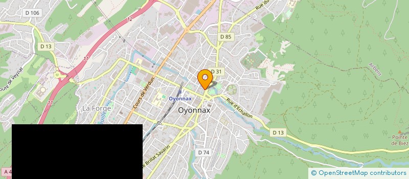localisation de l'entreprise G M 3 D à OYONNAX