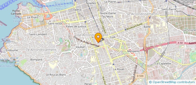localisation de l'entreprise G & M à MARSEILLE 6EME