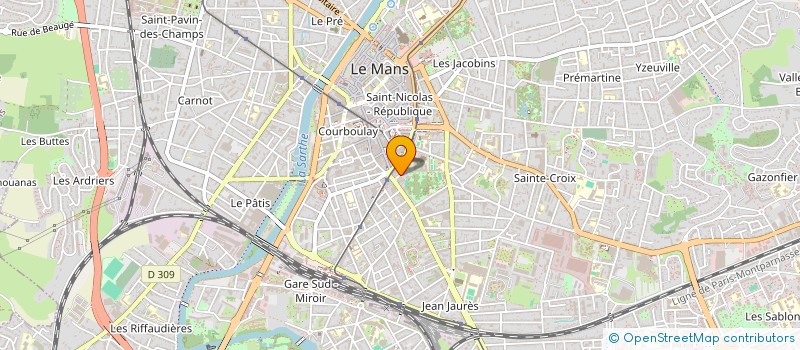 localisation de l'entreprise G.M  LE MANS