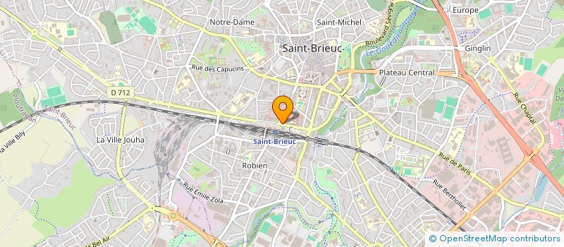 localisation de l'entreprise G M à SAINT-BRIEUC
