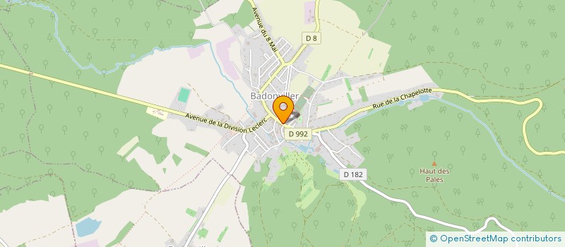 localisation de l'entreprise G&M  BADONVILLER