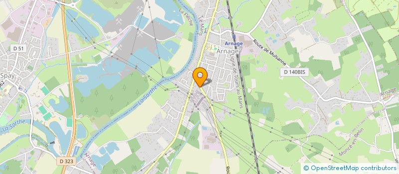 localisation de l'entreprise G M  ARNAGE