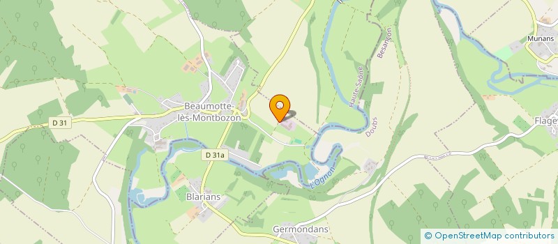 localisation de l'entreprise G&M  BEAUMOTTE-AUBERTANS