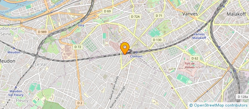 localisation de l'entreprise G&M à CLAMART