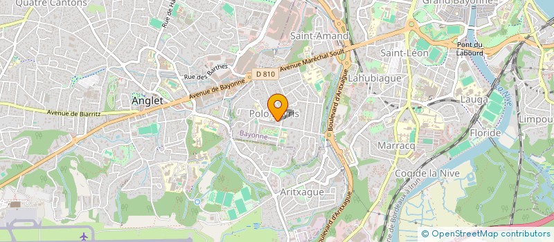 localisation de l'entreprise G.M.A à BAYONNE